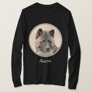 T-shirt Peinture d'Akita - Beau art original de chien