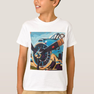 T-shirt Peinture d'avion - Cadeau pour les passionnés d'av