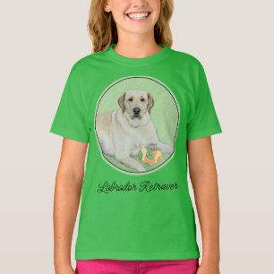 T-shirt Peinture de balles de tennis et de retrieur du Lab