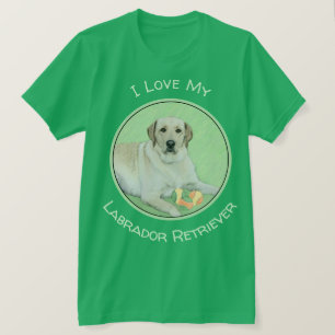 T-shirt Peinture de balles de tennis et de retrieur du Lab