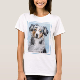 T-shirt Peinture de berger américaine miniature - Chien Ar