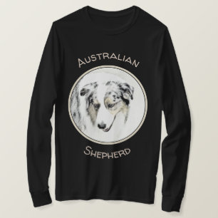 T-shirt Peinture de berger australien - Art original de ch