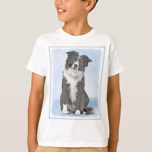T-shirt Peinture de Border Collie - Art original de chien 
