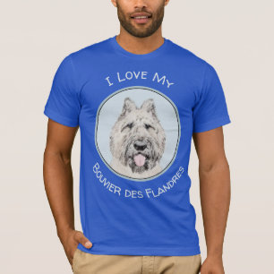 T-shirt Peinture de Bouvier des Flandres - Art original de