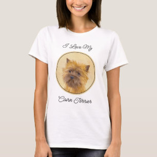 T-shirt Peinture de Cairn Terrier - Cute Original Chien Ar