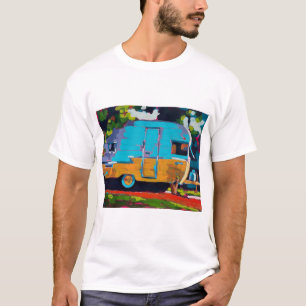 T-shirt Peinture de caravane - Cadeau pour les amateurs de