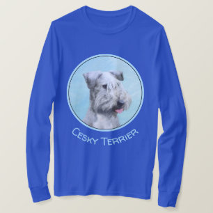 T-shirt Peinture de Cesky Terrier - Cute Original Dog Art