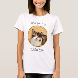 T-shirt Peinture de chat Calico - Cute Original Cat Art