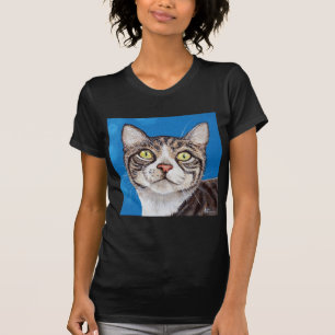 T-shirt Peinture de chat tigré