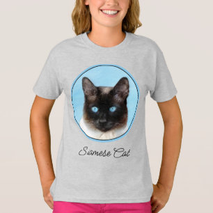 T-shirt Peinture de chats de Siamese - Cute Original Chat