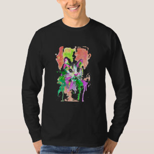 T-shirt Peinture de chats en aquarelle sauvage