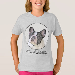 T-shirt Peinture de Chien à Chien à Chien (Pied Brindle) -