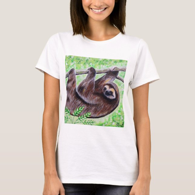 T-shirt Peinture de fentes souriante (Devant)
