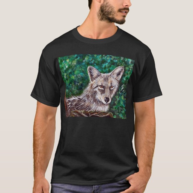 T-shirt Peinture de jardin Coyote (Devant)
