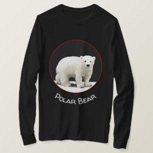 T-shirt Peinture de l'ours polaire - Art original de la fa