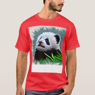 T-shirt Peinture de panda bébé