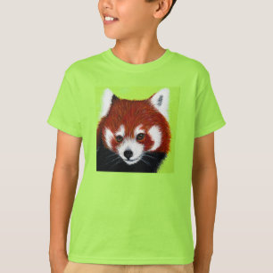 T-shirt Peinture de Panda roux