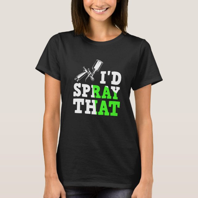 T-shirt Peinture de peinture automatique pistolet peinture (Devant)