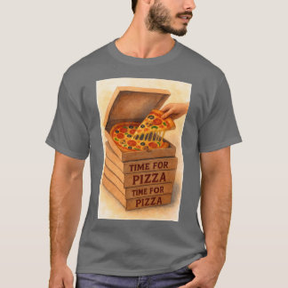 T-shirt Peinture de pizza