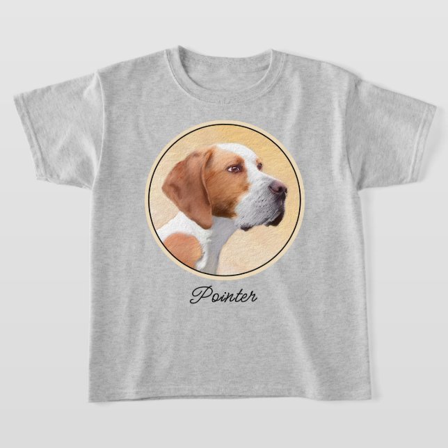 T-shirt Peinture de pointeur - jolie art original de chien (Poser)