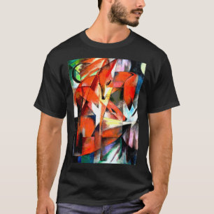 T-shirt Peinture de renards de Franz Marc en coloration nu