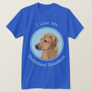 T-shirt Peinture de Ridgeback Rhodésien - Art Canin Origin