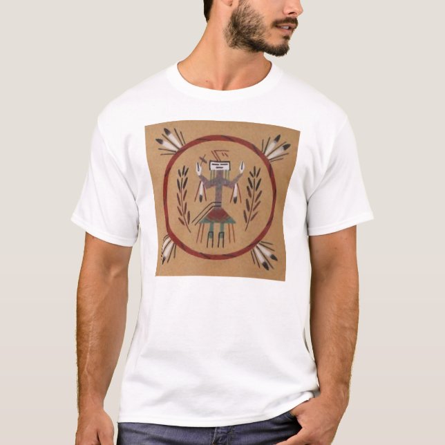 T-shirt Peinture de sable Tribal amérindien (Devant)
