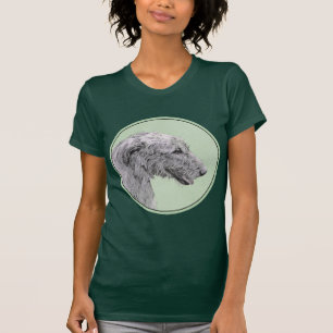 T-shirt Peinture de Wolfhound irlandais - Joli art origina