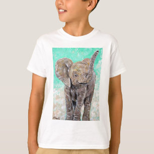 T-shirt Peinture des éléphants de bébé