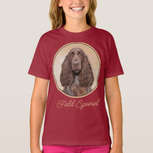 T-shirt Peinture d'espagne de terrain - Joli art de chien 
