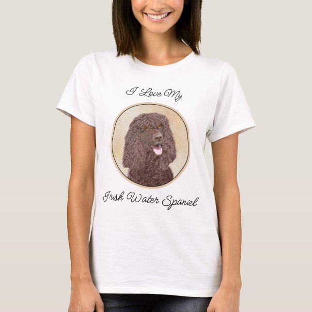 T-shirt Peinture d'espagnol d'eau irlandaise - Art origina (Devant)
