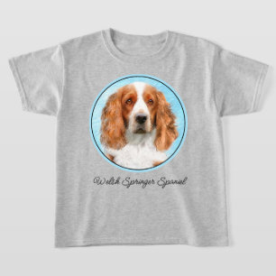 T-shirt Peinture d'espagnol Welsh Springer - Art original 