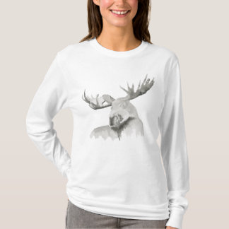 T-shirt Peinture d'orignaux