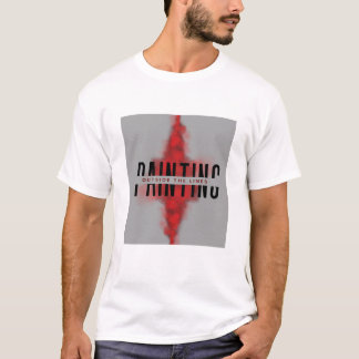 T-shirt peinture en dehors des lignes