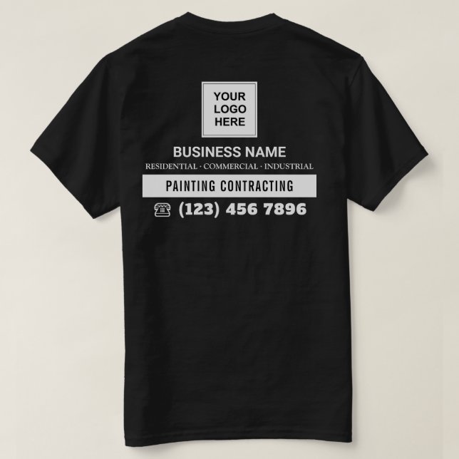 T-shirt Peinture Entreprise Contractante (Design dos)