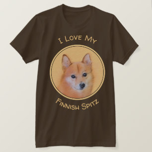 T-shirt Peinture finlandaise Spitz - Jote Original Chien A