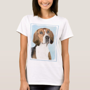 T-shirt Peinture Foxhound en anglais - Joli art original c