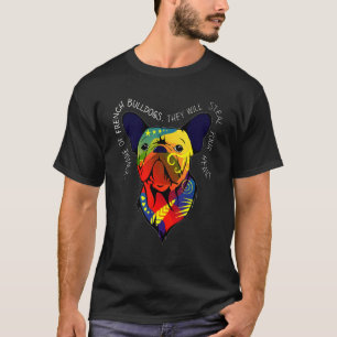 T-shirt Peinture française de Bulldog