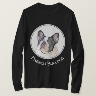 T-shirt Peinture française de Bulldog (Pied de broche) - A