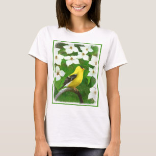 T-shirt Peinture Goldfinch - Cute Original Chien Art