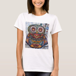 T-shirt Peinture graphique magique de hibou