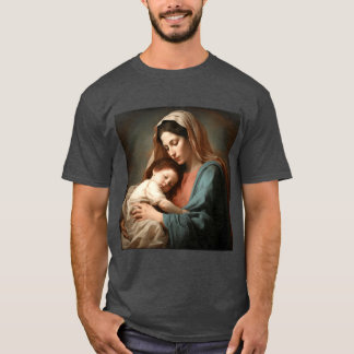 T-shirt Peinture Intime de la Maternité avec une Douce Cha