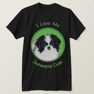 T-shirt Peinture japonaise de chiot - Art original de chie