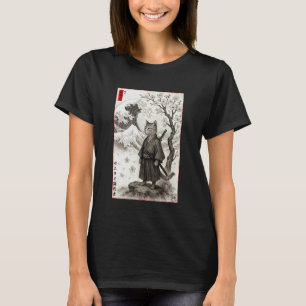 T-shirt Peinture japonaise Kanagawa Edo Ukiyo-e Samouraï C