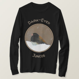 T-shirt Peinture Junco foncée - Art original pour oiseaux
