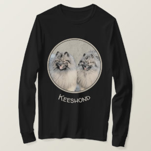 T-shirt Peinture Keeshond Brothers - Art Chien original