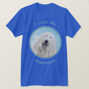T-shirt Peinture Komondor - Cute Original Chien Art