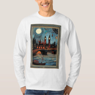 T-shirt Peinture londonienne encadrée Vintage Long Sleeve