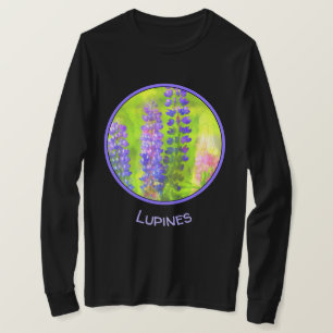 T-shirt Peinture Lupine - Art Fleur Original