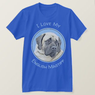 T-shirt Peinture Mastiff (Fawn) anglaise - Art Chien origi
